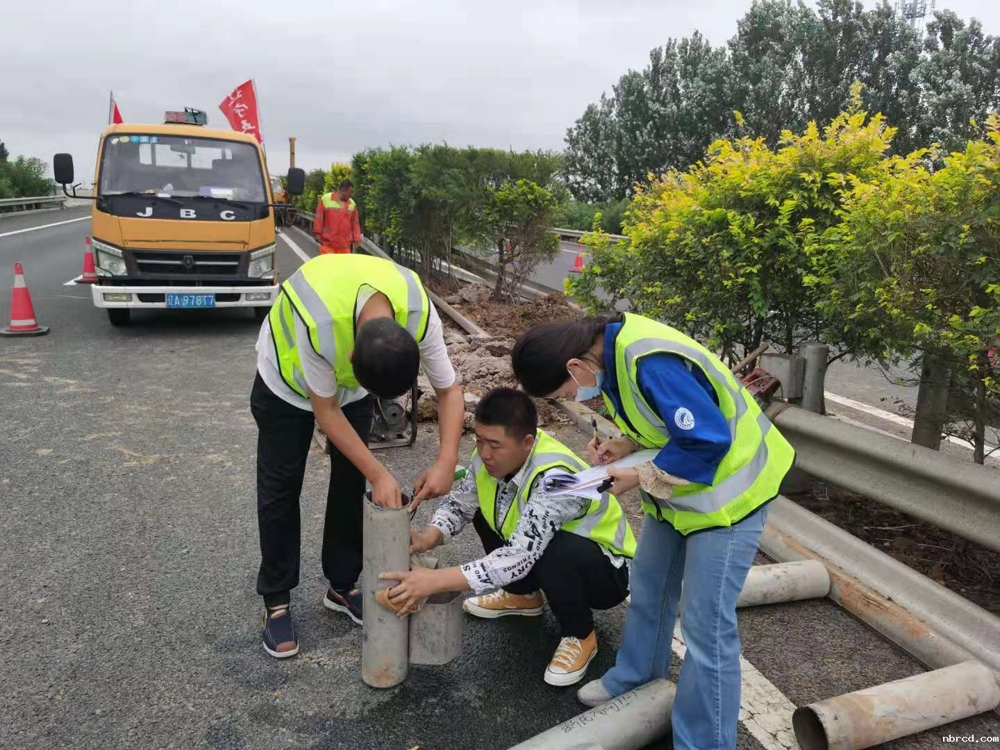 辽宁中部环线K197+200事故现场交通安全设施检测报告